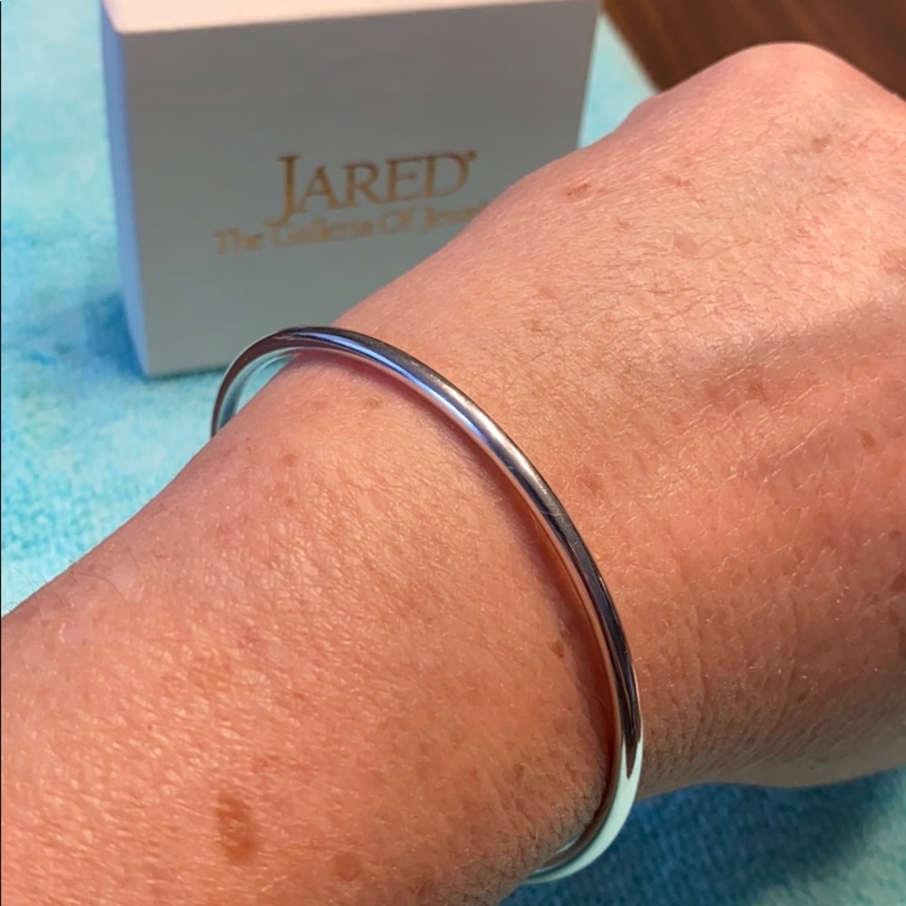 PANDORA 925 STERLING BANGLE BRACELET& 6 CHARMS - Picture 7 of 13
